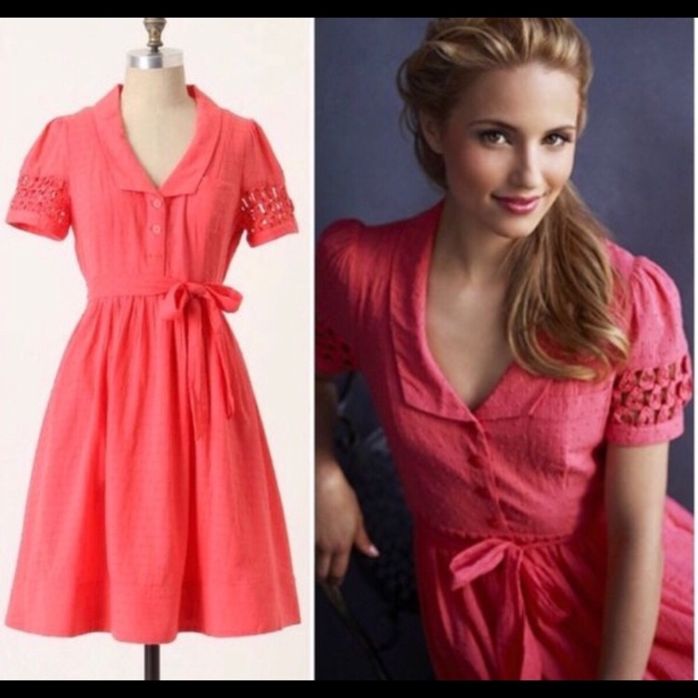 Anthropologie Tiny Windows Shirtdress by Maeve